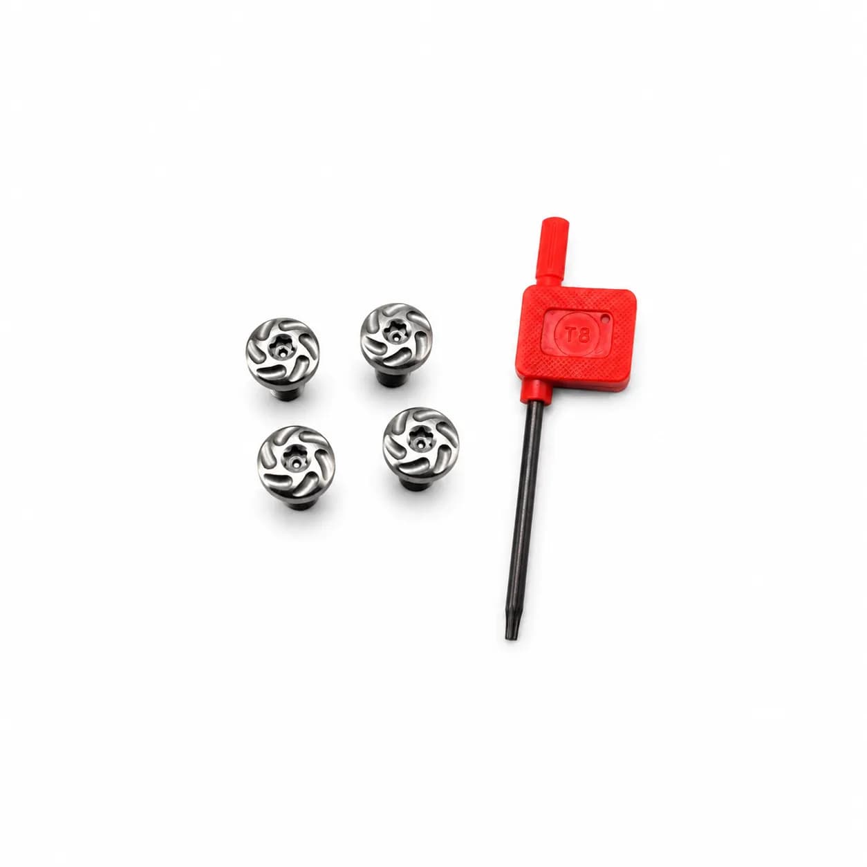 Juego de Tornillos para Cachas 1911 Inox – Torx T8 – 4 Unidades