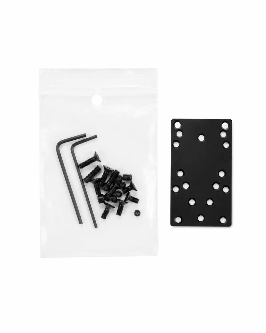 Base de miras Universal mira Red Dot. Kit de Montaje con Tornillos, Bersa, Glock, Taurus.