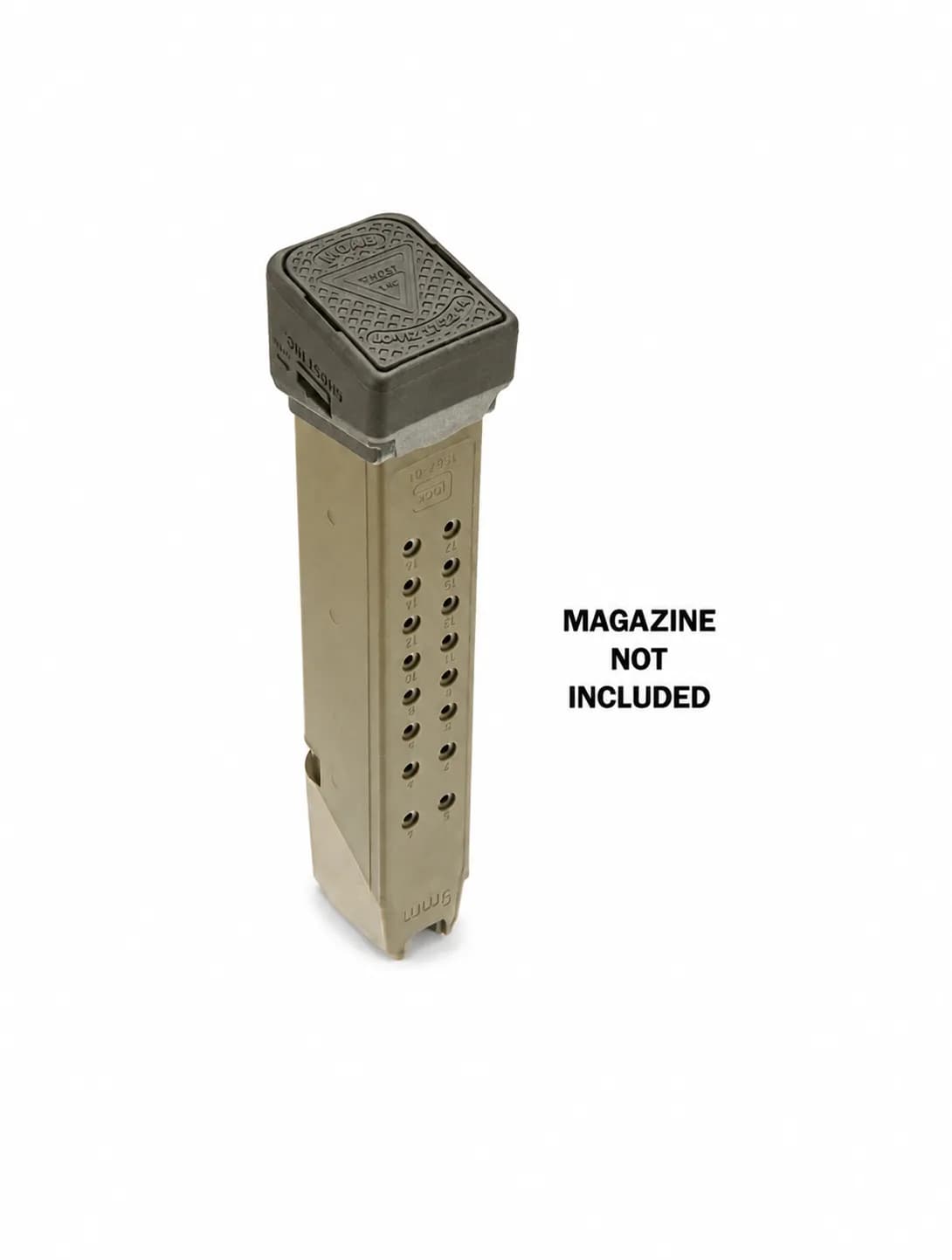 Extensión Cargador Ghost Inc. LoViz MOAB +4 para Glock