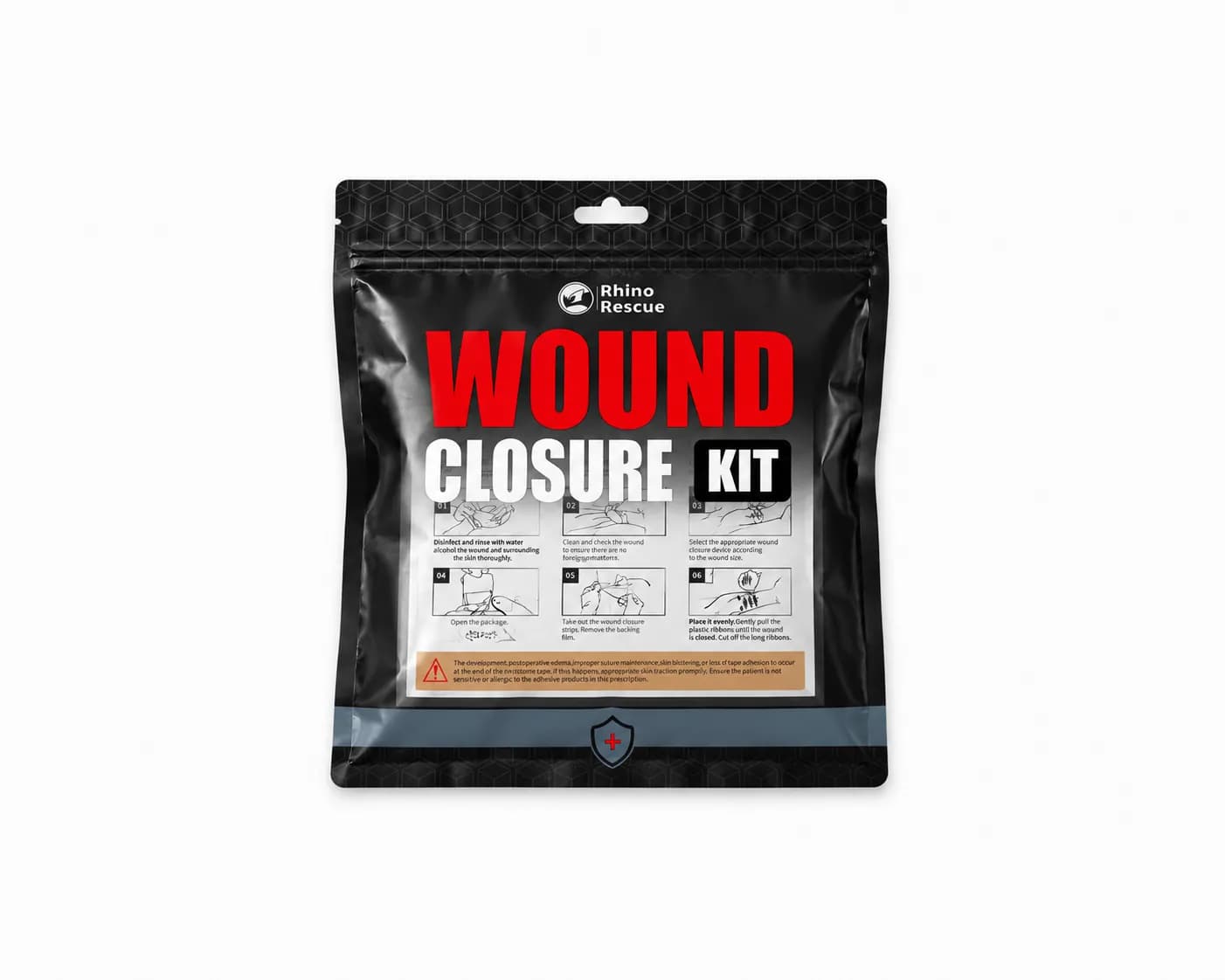 Rhino Rescue Wound Closure Kit – Kit de Cierre de Heridas de Emergencia