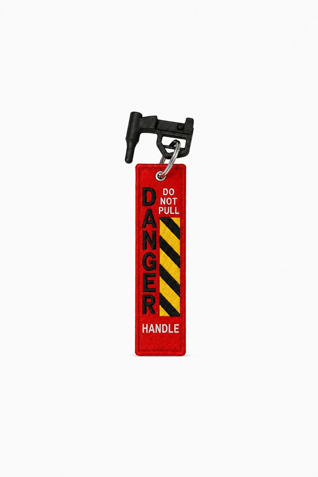 Llavero Banderín "Danger – Do Not Pull Handle" con Removedor de Bandera de Seguridad para Armas