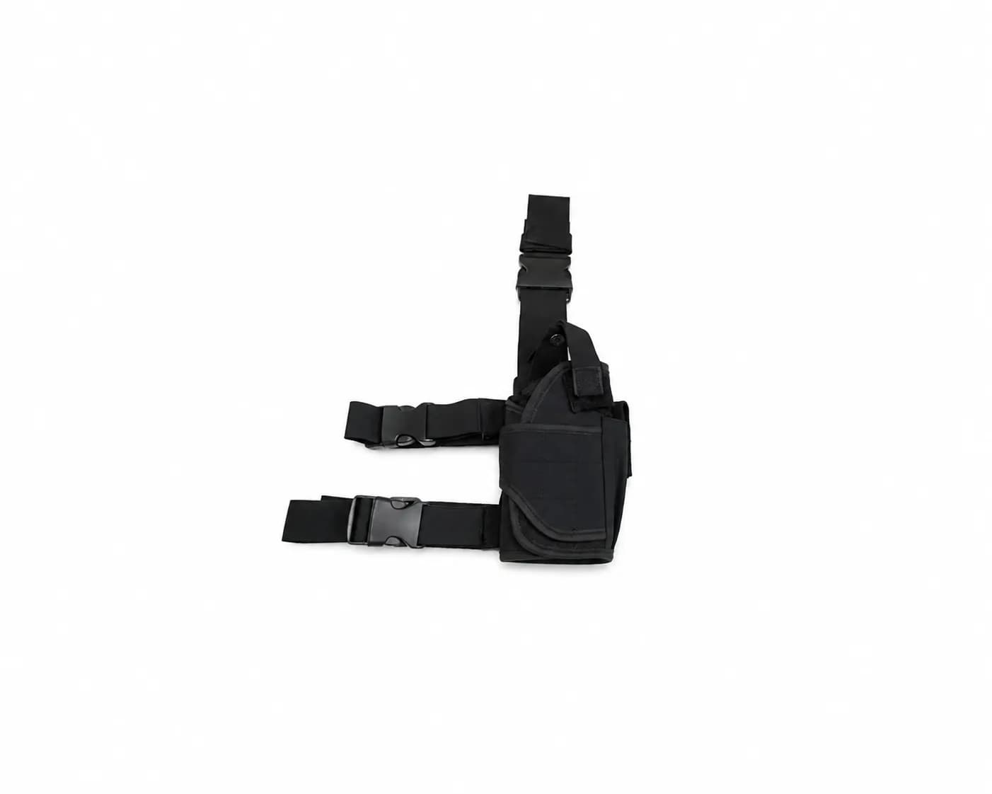 Muslera Táctica Universal Porta Pistola con Portacargador – Negra