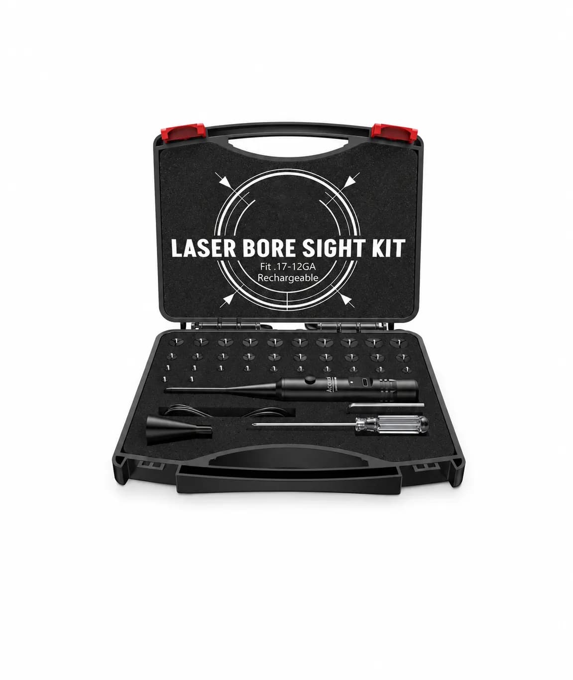 Colimador Láser Profesional Multicalibre MidTen Rojo/Verde Recargable – .17 a 12 GA