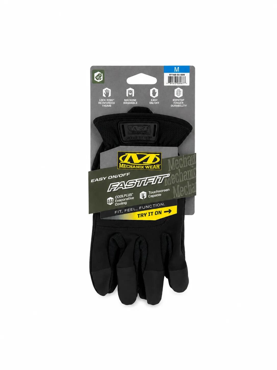 Guantes Tácticos Mechanix Wear FastFit Negros, Talle M