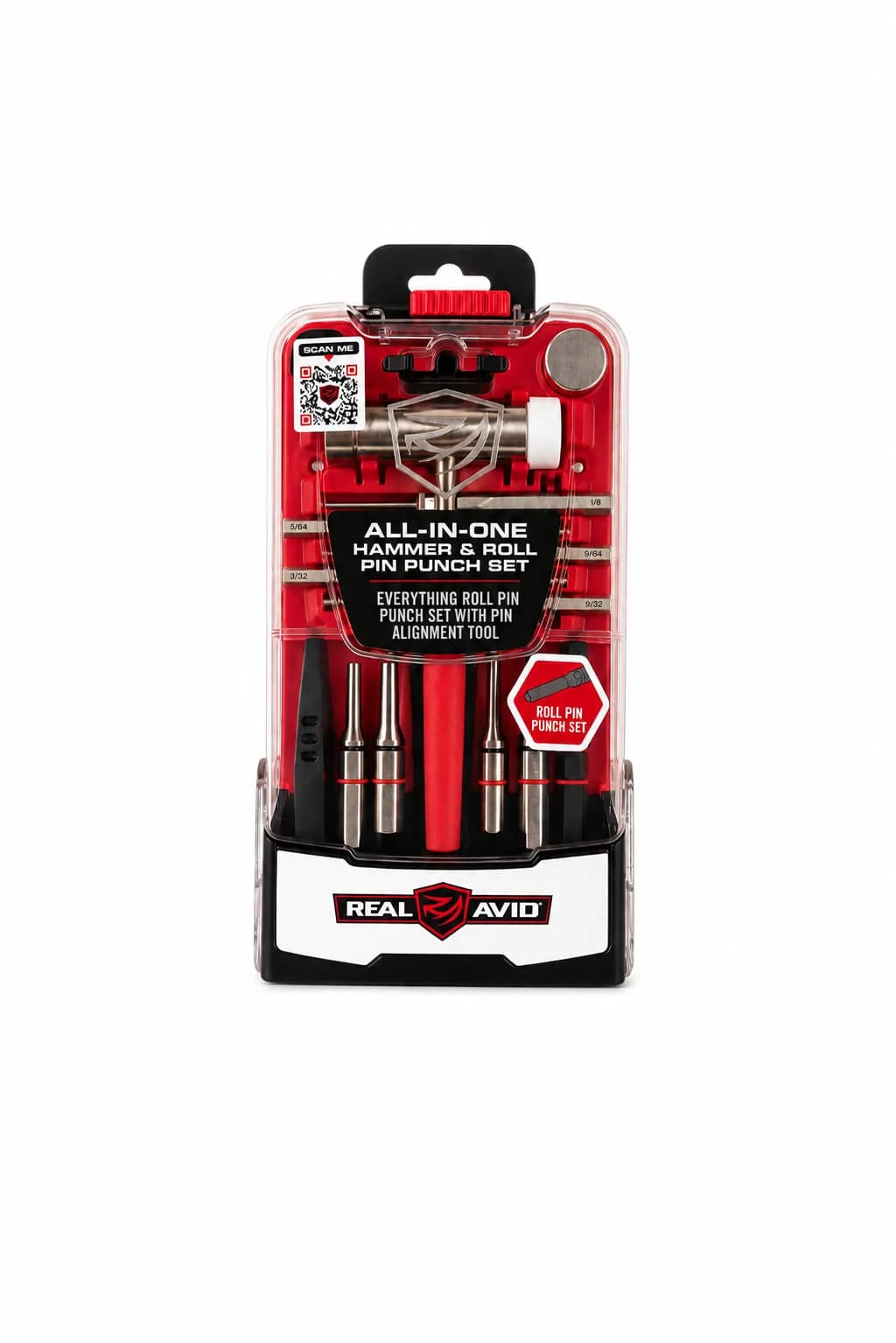 set Real Avid All-In-One Hammer & Roll Pin Punch Set | Kit de Punzones para Pasadores con Martillo