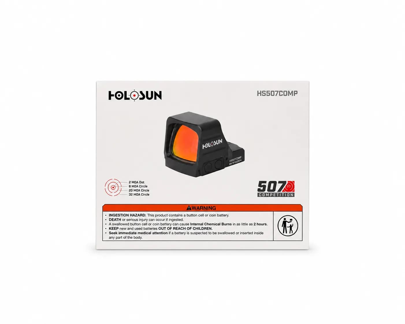 Mira de Punto Rojo Holosun HS507COMP Open Reflex Red Dot