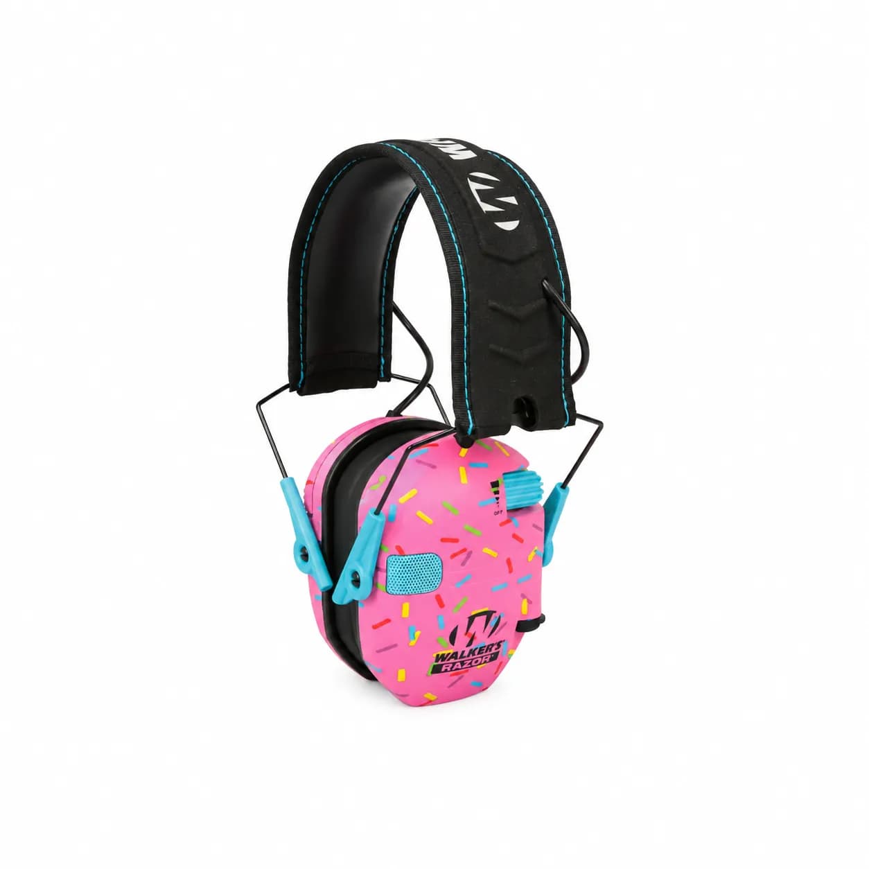 Protector Auditivo Electrónico Walker’s Razor Slim Pink Sprinkles – NRR 23 dB