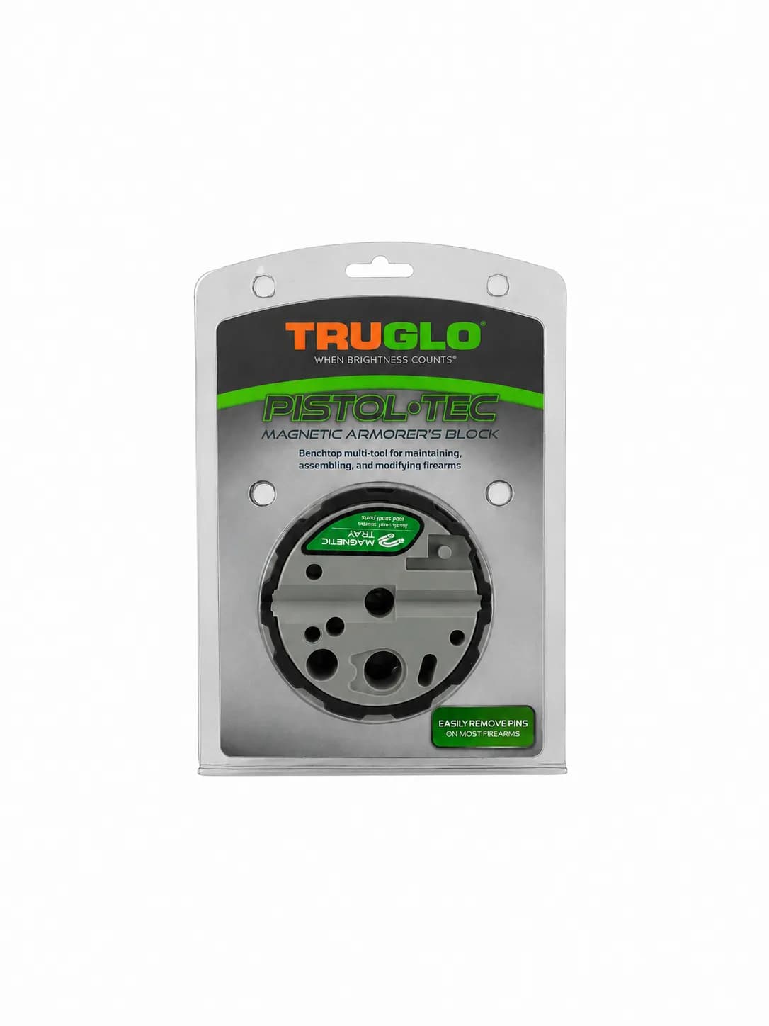 Bloque de Armero Magnético TruGlo Pistol-Tec para Desarme y Mantenimiento de Pistolas