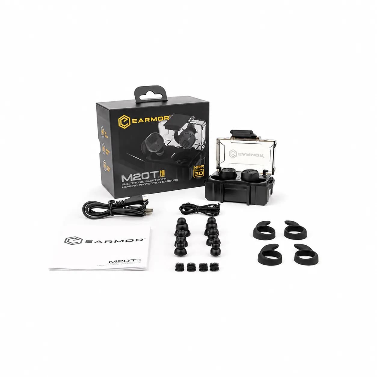 EARMOR M20T Pro Protectores Auditivos Electrónicos Bluetooth 5.4 NRR 30 dB