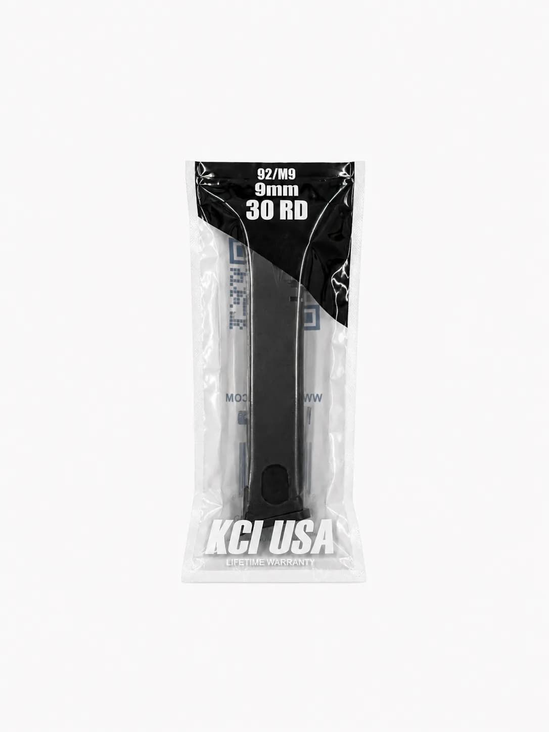 Cargador KCI USA 30 Tiros Cal. 9mm para Beretta 92 / M9/ TPR9/ BP9 FS – Acero