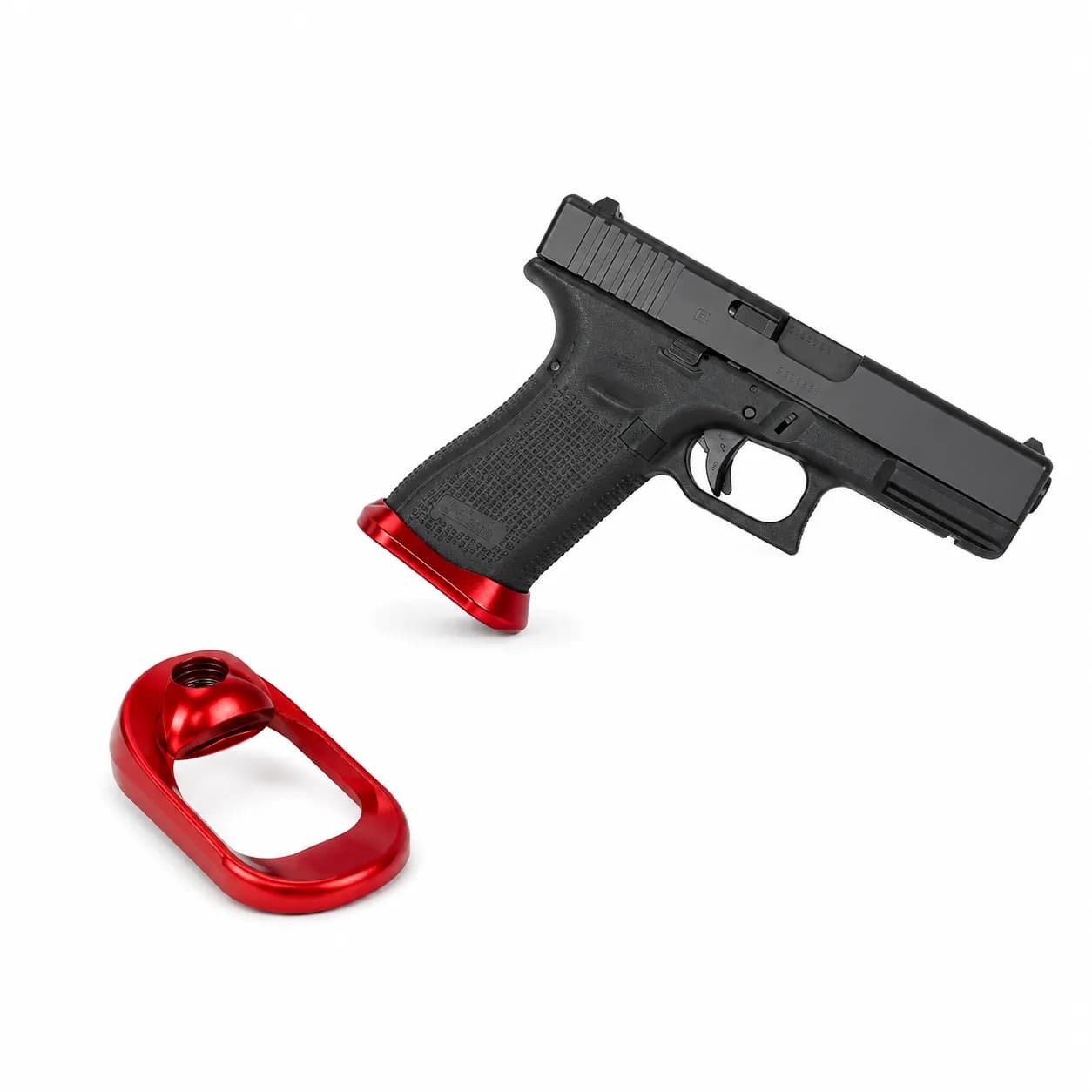 Embudo Magwell para Glock Gen 5 – Aluminio CNC Rojo